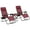 Red, variant on Resenkos Lounge Chair Outdoor, Patio Lounge Chair,Zero Gravity Chair Set with Side Table, Folding Reclining Chair with Cupholders & Pillows, Wine Red