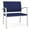 Blue, variant on Newport Reception Waiting 18.5" Bariatric Chair / Silver Steel / Navy Blue
