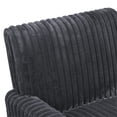 thumbnail image 5 of Shaiailed 27" Wide Dark Gray Accent Chair,Modern Decorative Chairs with Corduroy Fabric,Upholstered Accent Chair with Solid Wood Legs,Bedside Chairs for Living Room, 5 of 10