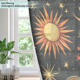 thumbnail image 4 of Yayeee Window Curtains Light Filtering 63"x42" Grommet Panel Pair Home Living Room Decor, Sun Moon and Stars Pattern, 4 of 7