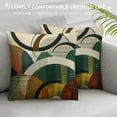 thumbnail image 3 of Shiartex Boho Outdoor Pillow Covers Green Gold Throw Pillow Covers Bohemian Leaves Tropical Farmhouse Decorative Pillowcase Square Cushion Covers for Couch Sofa Bedroom Home White, 3 of 5