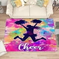 thumbnail image 2 of Cheer Rugs for Bedroom - Cheerleader Rug, 3x5 Rug, Cheerleading Area Rug, Colorful Dance Washable Non Slip Rugs, Girls Dancing Carpet - Home Decor, Cheer Gifts for Girls, 2 of 7