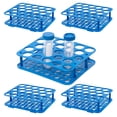 thumbnail image 1 of Estante para tubos de centrífuga CryoKing de 25 pocillos para frascos de 50 ml, 5 unidades, color azul, 1 of 7