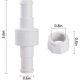 thumbnail image 2 of D20 Set of 3 Rotating Connectors for Garden Hose with 6 D15 Fittings Compatible with Zodiac Polaris 180 280 380 Robot Pool Cleaner, 2 of 5