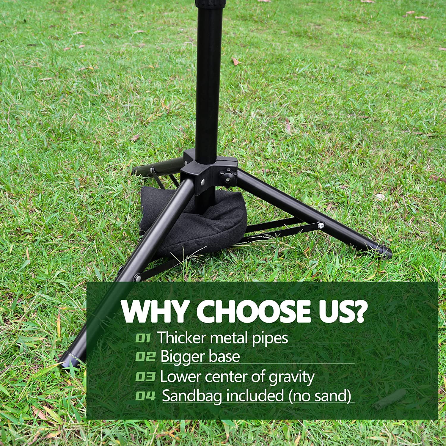 Adoreal Adjustable Baseball/Softball Batting Tee Stand