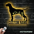 thumbnail image 5 of Craftnamesign Custom FLoral Dalmatians Metal Wall Art, Personalized Flower Dog Lover Name Sign, 5 of 5