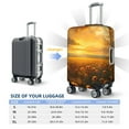 thumbnail image 6 of Daiia Sunflower Sunset Rainfall Luggage Cover, Thickened Washable Travel Luggage Covers, Elastic Unique Baggage Covers for 18-20 inch Luggage-Large, 6 of 9
