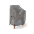 thumbnail image 6 of COVERS&ALL Stackable Chair Cover 12 Oz Waterproof - 100% Weather Resistant PVC Coated Patio Furniture Cover with Air Pockets & Drawstrap for Snug Fit (28" W x 30" D x 49" H x 15" FH, Gray), 6 of 6