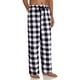 thumbnail image 2 of Sunloudy - Pantalón largo de pijama de algodón informal para hombre, cintura elástica, ropa de dormir a cuadros, pantalones de salón Sunloudy  S M L XL XXL, 2 of 8