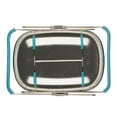 thumbnail image 4 of Rachael Ray Tools and Gadgets Over-the-Sink Stainless Steel Colander, 4.5 Quart, Agave Blue Handles, 4 of 5