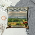 thumbnail image 2 of JEUXUS Throw Pillow Cover Vermont Scenery Rural Dining Room Landscape Nature, 2 of 5