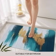thumbnail image 3 of Abstract Teal Gold Door Mat&nbsp;Indoor Outdoor Entrance, Non Slip Rug for Kitchen Bathroom Entryway Rug, Green White Wall Art Textured Washable Doormat Floor Mat for Office Home Decor 20x31.5 Inch, 3 of 8