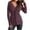 Purple, variant on TKLPEHG Dressy Tops for Women V-neck Twisted Ruched Tunic Tops Lightweight Fashion Casual Loose Classic Solid Color Long Sleeve Blouse (Black,L)