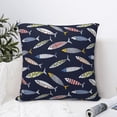 thumbnail image 4 of Fuzoiu Sardine Print Square Pillow Cover,Hidden Zipper Design,Luxury Square Pillow Case, Throw Pillow,Couch Cushion-24"x24", 4 of 7