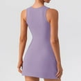 thumbnail image 4 of Robe Corsage à Encolure Carrée pour Femme - Robe Mini Évasée Extensible Sans Manches Type Camisole pour Fête et Boîte de Nuit, 4 of 5