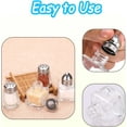 thumbnail image 4 of SHIQI-100 Pcs Mini Salt and Pepper Shakers 0.5 Oz, Small Bulk Cube Glass Spice Shaker Container Tiny Glass Seasoning Jars with Stainless Steel Lid for Travel Home Camp Restaurant Party Supplies, 2 St, 4 of 4