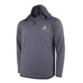 thumbnail image 2 of Men's  Navy Atlanta Braves Butter Stripe Tri-Blend Long Sleeve Hoodie T-Shirt, 2 of 3