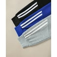 thumbnail image 7 of Toddler Boys Clothes Boys Pants Toddler Kids Boys Sweatpants 3 Pack Elastic Waist Joggers Athletic Pants 3T 4T 5T Size 6 7 Black Blue Gray, 7 of 7