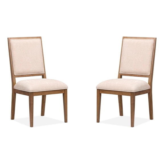 Magnussen Home Marcel Harvest Brown Upholstered Side Chair Two Pack
