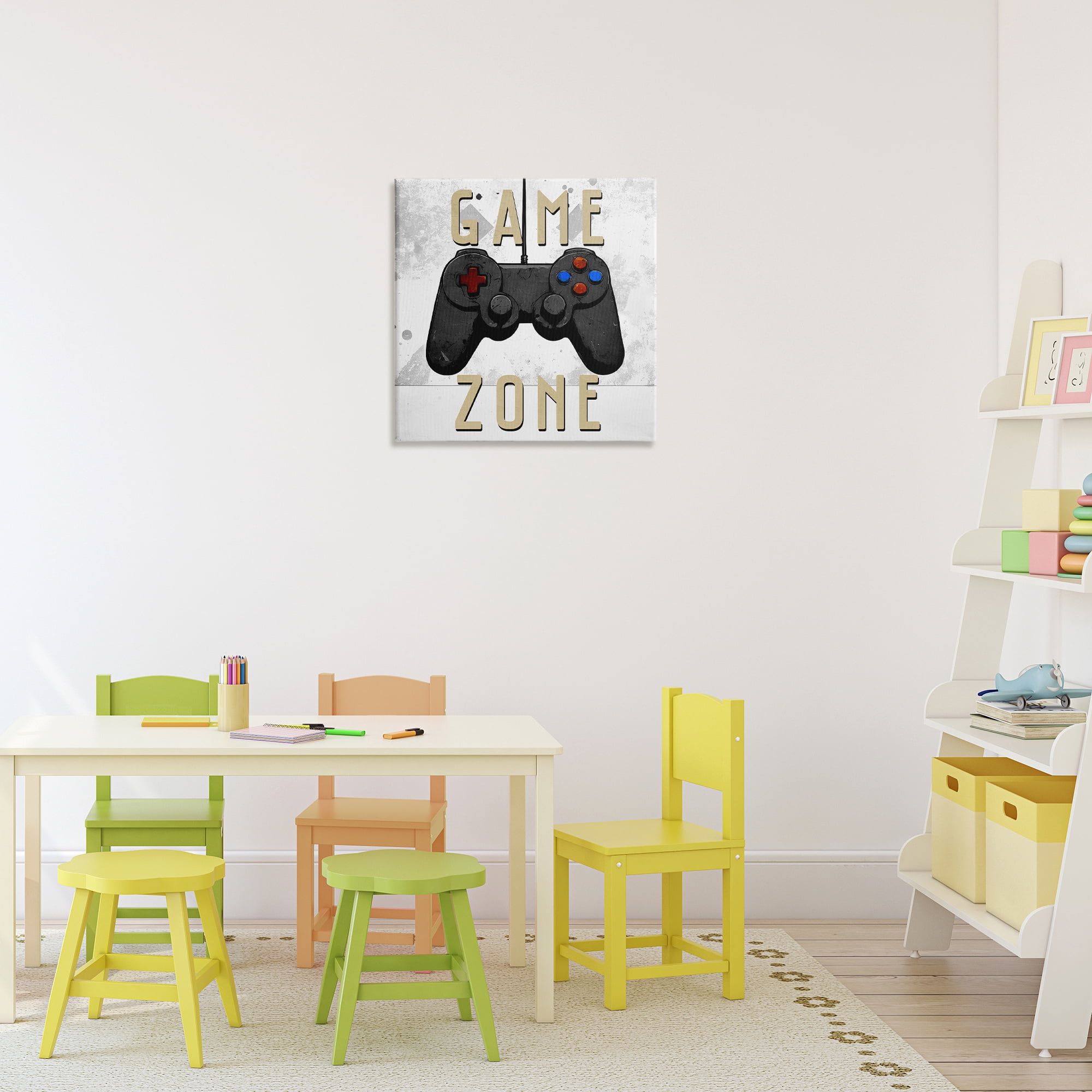 Stupell Industries Game Zone Control Canvas Wall Art, design by Kim Allen
