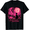 Black, variant on KeHetSoft Unisex Moonlit Cat Breast Cancer Awareness Cotton Graphic T-Shirt