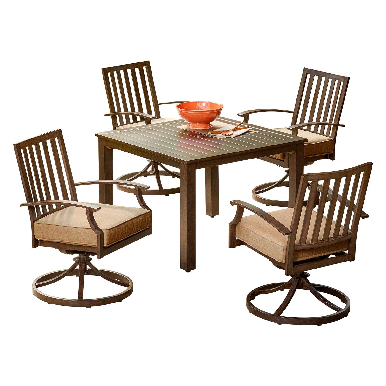 Royal Garden Bridgeport Aluminum 5 Piece Motion Patio Dining Set