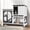 Black&White, variant on MEDEHOO Bunny Cage Indoor Outdoor Rabbit Hutch with Casters Waterproof Roof, Pull Out Tray from Back and Front, 61.2" L x 22.6" W x 33.5" H