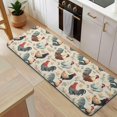 thumbnail image 5 of Beige Chicken Floral Pattern Kitchen Rug Mat,Kitchen Runner Rugs Non Skid Washable,Decorative Kitchen Floor Mats for Kitchen,Sink,Laundry,17"x47.2", 5 of 7