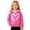 Pink, variant on Shadoumai Girls Casual Zip Up Hoodie With Printed Design Kids Pullover Sweatshirt Soft Blend Long Sleeve Outerwear,Kids Hoodies Girls 14-16