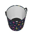 thumbnail image 5 of Uemuo Colored Balloons Pattern Circular Laundry Hamper Basket with handles,Collapsible laundry basket,Large capacity laundry hamper,Laundry Organizer-Medium, 5 of 8