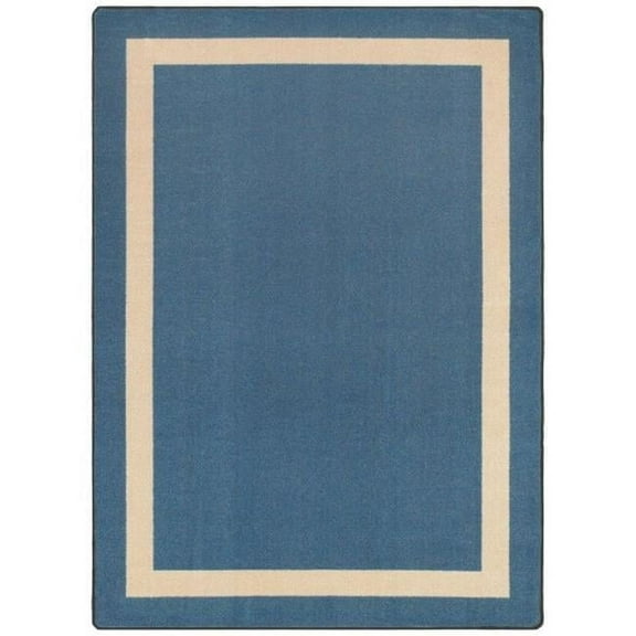 Kid Essentials Portrait Round Misc Solid Color Area Rugs  08 Seaside - 5 ft. 4 in.