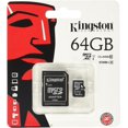 thumbnail image 1 of Kingston Digital 64GB MicroSDXC Class 10 Flash Card (SDCX10/64GB), 1 of 1