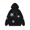 thumbnail image 4 of Hvyesh Zip Up Hoodies for Women Oversized Star Graphic Sweatshirt Casual Long Sleeve Sweatshirts Lightweight Hooded Jacket with Pocket, 4 of 4