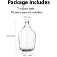 thumbnail image 2 of Large Glass Vase for Decor, Clear Tall Farmhouse Decorative Floor Vase, Round Bubble Balloon Vase Glass Jug Vases for Coffee Table Fireplace Mantel Entryway Living Room Bedroom Kitchen, 15in, 2 of 3
