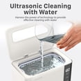 thumbnail image 4 of Fosmon Ultrasonic Cleaner (600ml) Jewelry Cleaner Machine with LED Display and Touch Control Panel for Glasses, Ring, Earring, Necklaces, Dentures, Makeup Brush, 4 of 7