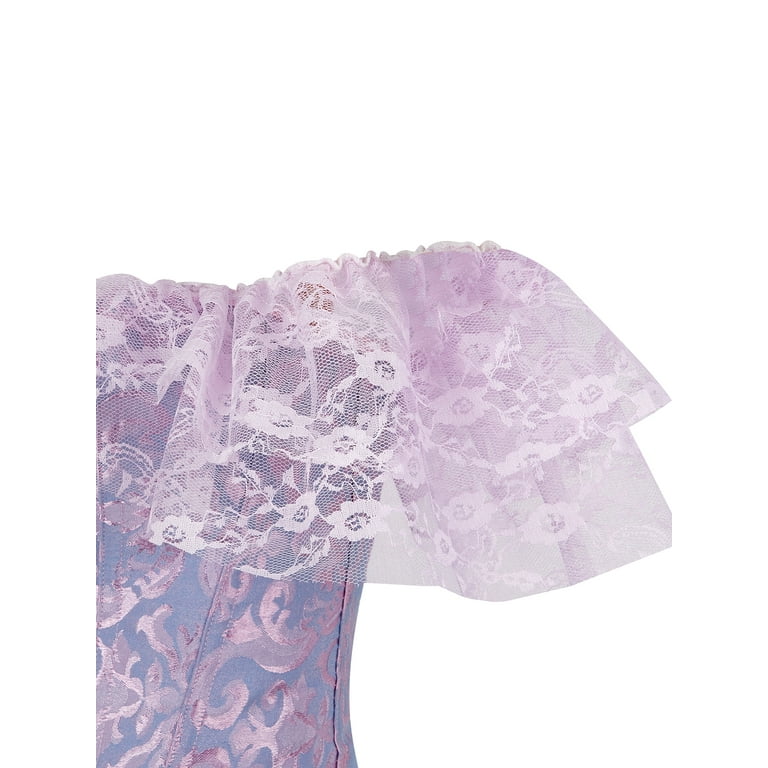 お歳暮 のし Xsylife Women's Lace Corset Gothic Elegant Off Shoulder トップス