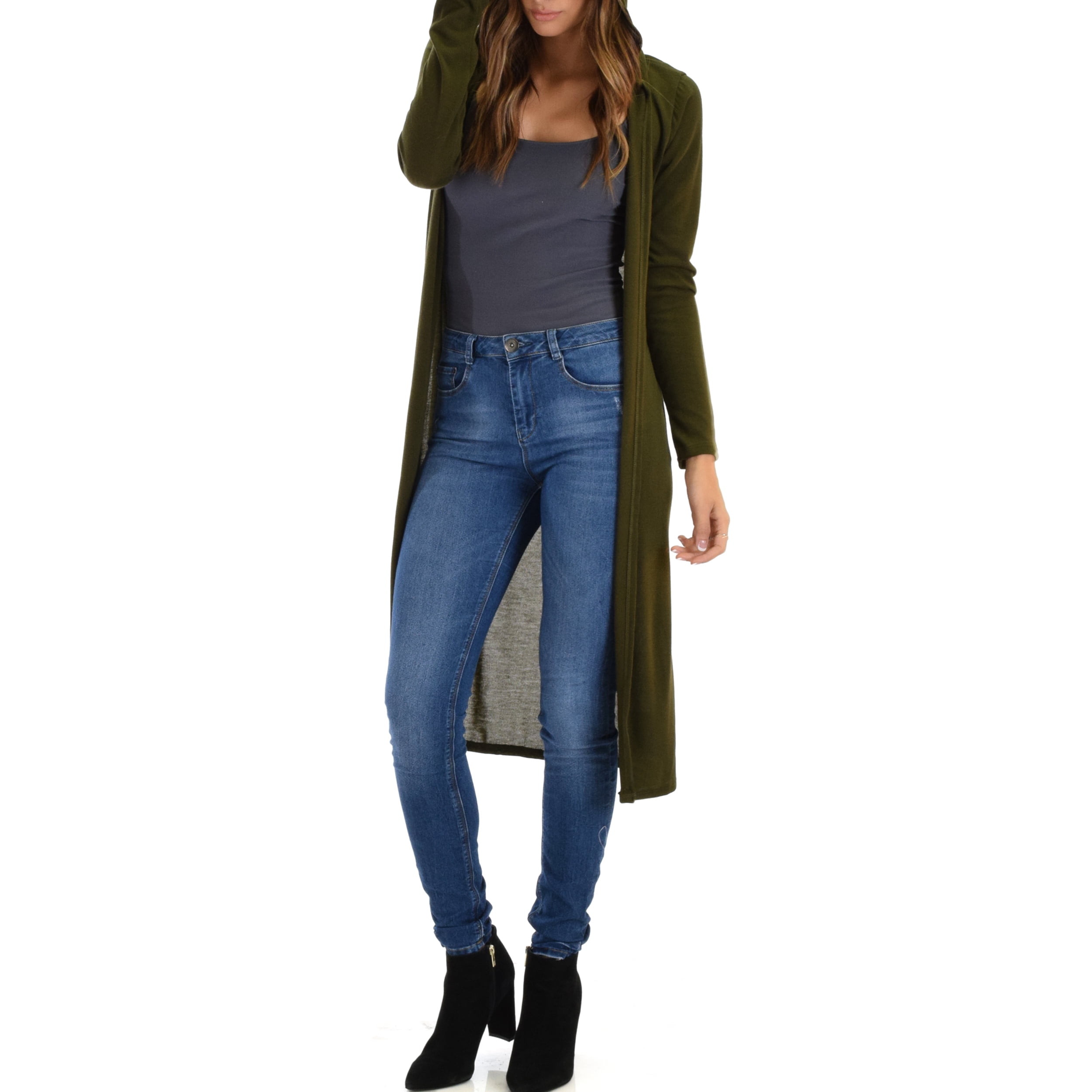 Clothing Showroom Long Sleeve Hooded Cardigan Sweater