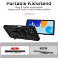 thumbnail image 3 of Estuche GANGXUN para Xiaomi Redmi Note 11 4G, soporte giratorio 360°, estilo mecánico y magnético, 3 of 5