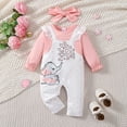thumbnail image 7 of LAPAKIDS Newborn Baby Girl Clothes 3-6 Months Elephant Print Romper Jumpsuit Bodysuit Headband Cute Outfits, 7 of 7