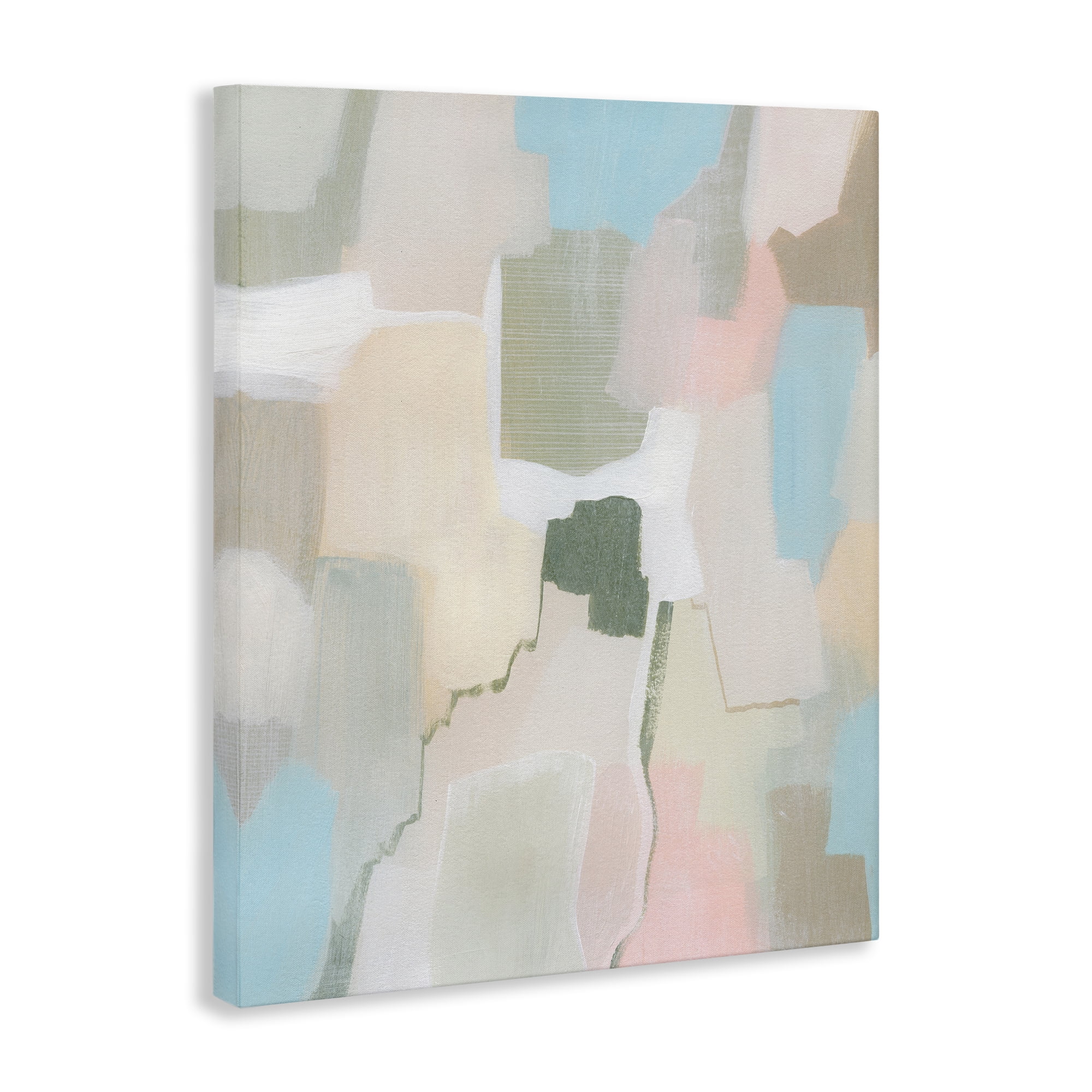 Stupell Industries Soft Abstract Expression Abstract Painting Wrapped Canvas Art Print Wall Art, 36 x 48