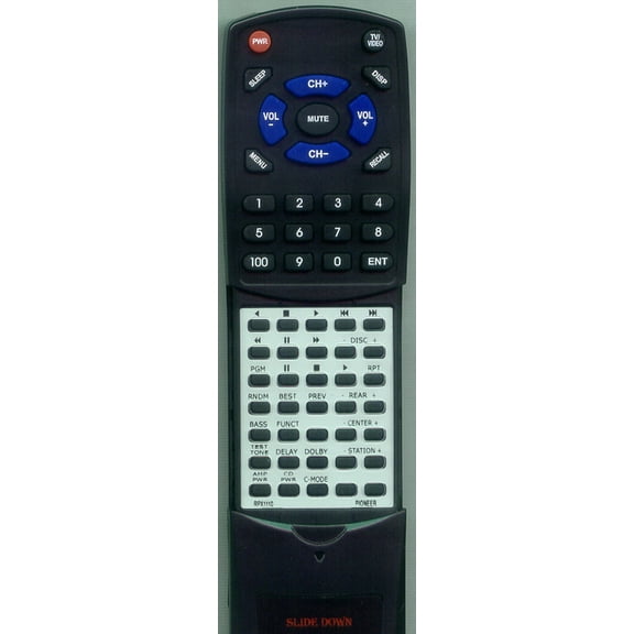 Replacement Remote for PIONEER RPX1110, RTRPX1110, CUCX008, D4300K, CX4000, D4400K, D4200, CX790