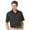 Black/Still Water, variant on Monterey Club Men's Forge Stripe Texture Golf Polo Shirt #1645