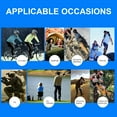 thumbnail image 5 of Men's and Women's Half Finger Sports Gloves, Shock Absorbing Cycling Gloves with Sweat Wipe Thumb Breathable Mesh Back Gym Workout Hiking Outdoor Activity Gloves, 5 of 6