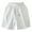 White, variant on zeranth Men Summer Casual Shorts Elastic Drawstring Waistband Pockets Athletic Shorts Solid Color Wide Leg Quick-drying Fitness Shorts
