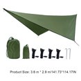 thumbnail image 4 of Canopy impermeable Tarpaulina multifunción Rhombus Ultralight Garden Camping Portátil PROTECTOR PROTECTOR PROTECTOR REBELLERS DEL EJÉRCITO DE VIAJE Advancent OD003596-06B, 4 of 4