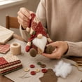 thumbnail image 3 of Knisume Christmas Gnome DIY Patchwork Kit - Sewing Craft for Adults Beginners, Christmas Decorations Indoor with Fabric Holiday Home Decor, 3 of 3