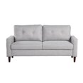 thumbnail image 2 of Lifestyle Solutions Luna Sofa in Light Gray Fabric Upholstery, 2 of 5