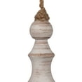 thumbnail image 2 of Vickerman 12" White Washed Turned Wood Finial Ornament, 2 per bag., 2 of 4