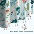 thumbnail image 6 of Pioneer Flower Floral Print Pattern Shower Curtain 84"x72" ,Bathroom Decorative Shower Curtains Set with 12 Hooks,Modern Waterproof Washable Shower Curtain, 6 of 6