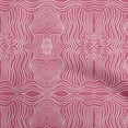 thumbnail image 1 of oneOone Cotton Cambric Pink Fabric Moire Fabric For Sewing Printed Craft Fabric By The Yard 42 Inch Wide, 1 of 4